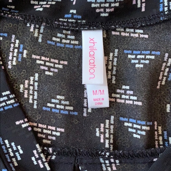 Xhilaration Sheer Tie Bow 3/4 Sleeve Blouse - Picture 2 of 6